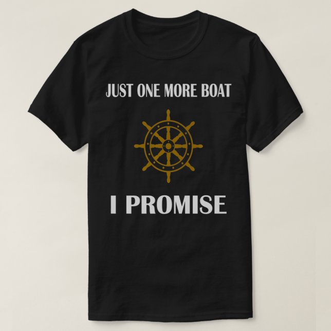 Camiseta Só Mais Um Barco Eu Prometo Que O Capitão Christma (Frente do Design)