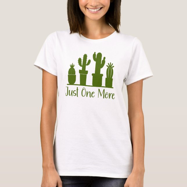 Camiseta Só Mais Um Cactus, Plante Lover (Frente)