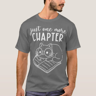 Camiseta Só Mais Um Capítulo, Um Livro De Leitura De Gato