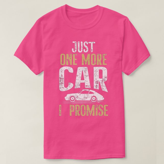 Camiseta Só Mais Um Carro Que Prometo Que O Mecano Do Sobre (Frente do Design)
