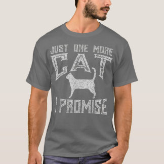 Camiseta Só Mais Um Gato Que Prometo Gatinho
