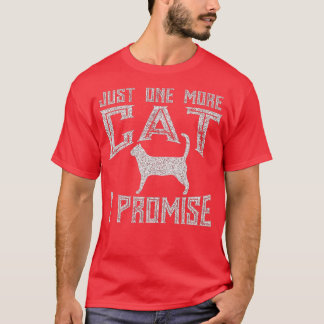 Camiseta Só Mais Um Gato Que Prometo Gatinho