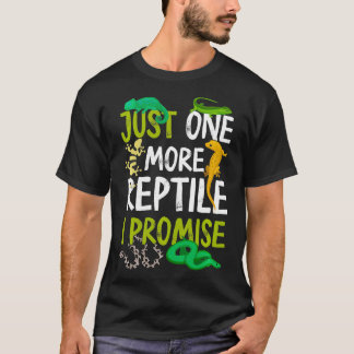 Camiseta Só Mais Um Réptil Que Prometo Cobra Lizard Gecko