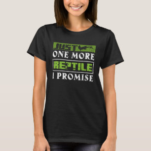 Camiseta Só Mais Um Réptil Que Prometo Que Prometo O Reprod