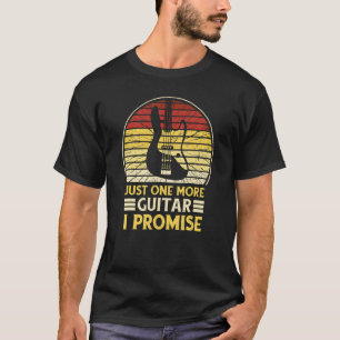 Camiseta Só Mais Um Violão Que Eu Prometo Vintage Guitar Pl