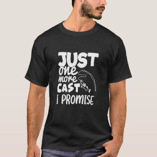 Camiseta Só Mais Uma Cama Eu Prometo Pescar Design