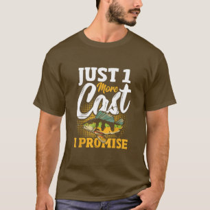 Camiseta Só Mais Uma Cama Eu Prometo Pescar Peixe