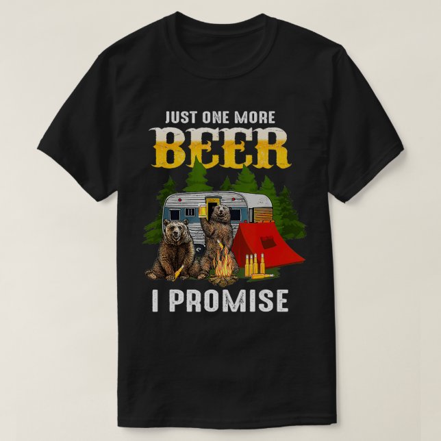 Camiseta Só Mais Uma Cerveja Que Prometo Que O Urso Engraça (Frente do Design)