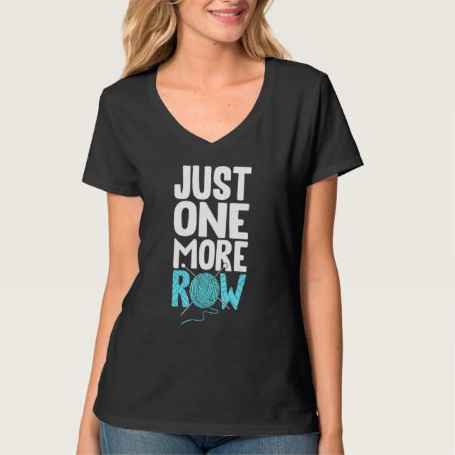 Camiseta Só Mais Uma Fila De Cabeça De Casca De Fios Croche (Frente)