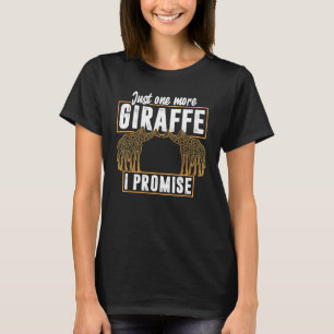 Camiseta Só Mais Uma Girafa Que Prometo Vintage Giraffe
