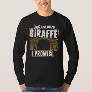 Camiseta Só Mais Uma Girafa Que Prometo Vintage Giraffe