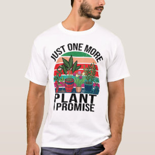 Camiseta Só Mais Uma Planta Que Prometo Vintage Gardening