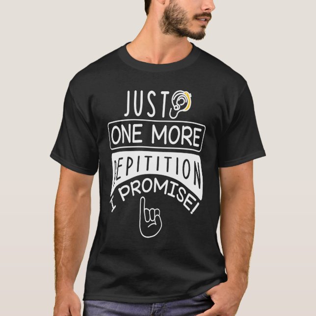 Camiseta Só Mais Uma Repetição Eu Prometo Que O Lip De Surd (Frente)