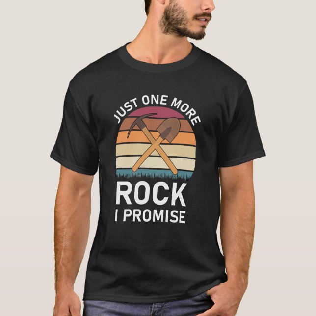 Camiseta só mais uma rocha prometo - Geologista / Geologia (Frente)