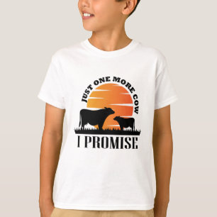 Camiseta Só Mais Uma Vaca Que Prometo Dar Presente Para As
