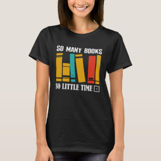 Camiseta So Many Books Reading Books Librarian