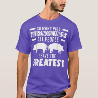 Camiseta So Many Pigs In The World Pigs5295