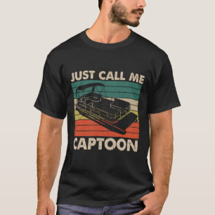 Camiseta Só Me Chame de Capitão Captoon Barco a Reboque Ret