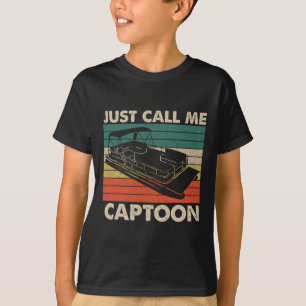 Camiseta Só Me Chame de Capitão Retro Barco a Reboque Capit