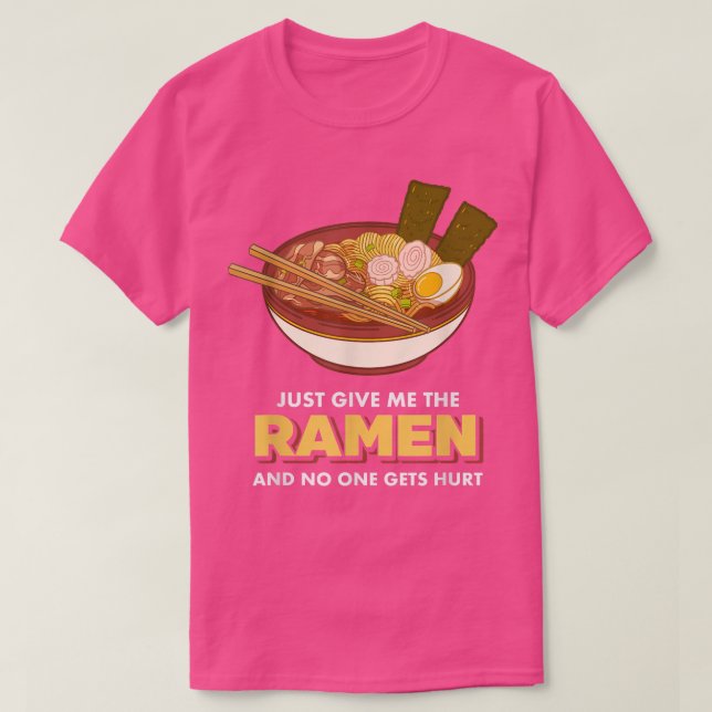 Camiseta Só me dê os homens e ninguém se machuca, comida (Frente do Design)
