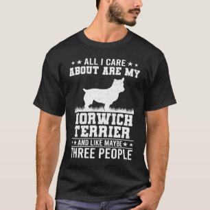 Camiseta Só Me Preocupo Com Meu Terrier Norwich Como 3 Peo
