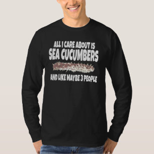Camiseta Só Me Preocupo Com Pepinos Do Mar E Talvez 3