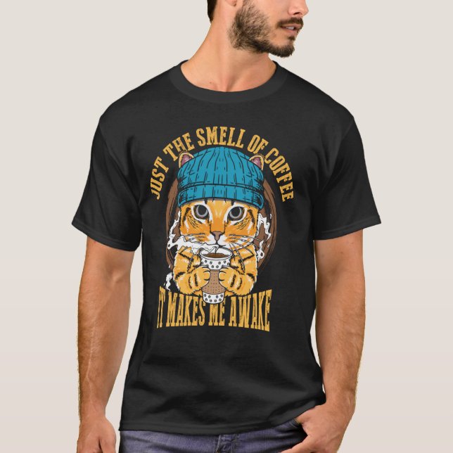 Camiseta Só o Cheiro de Café (Frente)