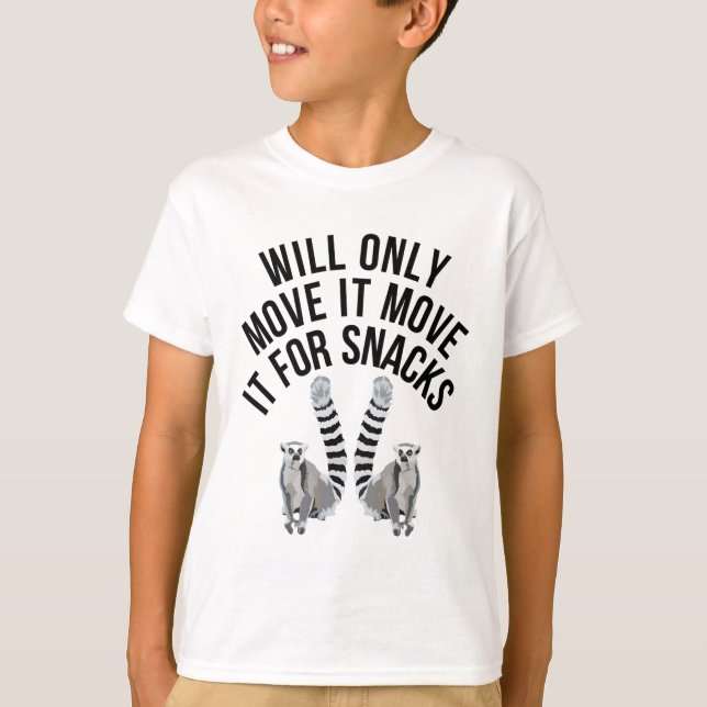 Camiseta Só O Movimentará Para O Limão De Snacks (Frente)