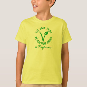 Camiseta Só O Que Precisamos Dos Animais É Perdão.