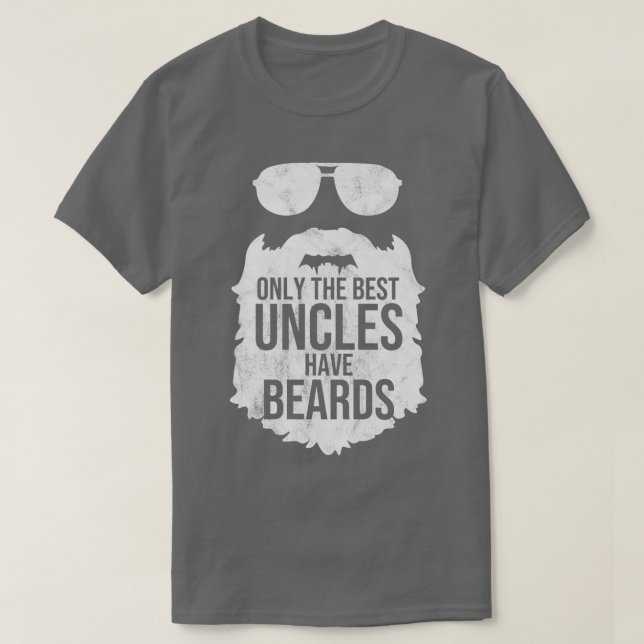 Camiseta Só os melhores tios têm barbas e presentes de bear (Frente do Design)