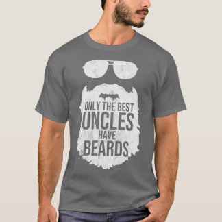 Camiseta Só os melhores tios têm barbas e presentes de bear