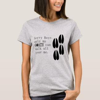 Camiseta Só os meus Caprinos podem andar por cima de mim