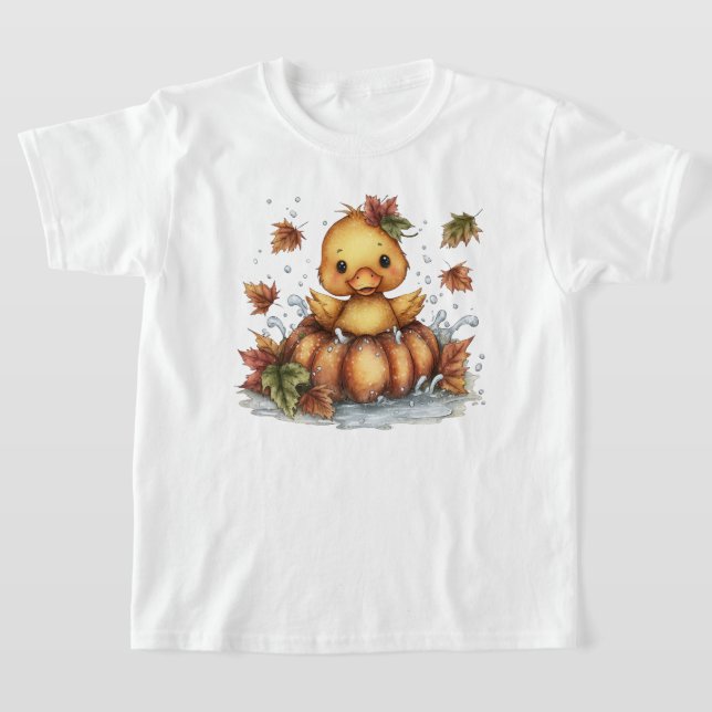 Camiseta Só passeando, Pato Queda Brincando De Pumpkin (Postura )