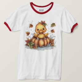 Camiseta Só passeando, Pato Queda Brincando De Pumpkin