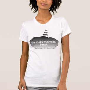 Camiseta Só Pensando - Sem Mais Violência. Paz. -Camiseta