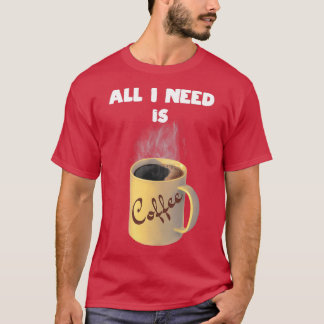Camiseta Só preciso de café.