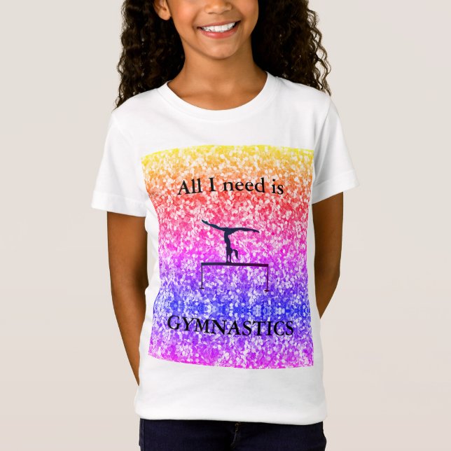 Camiseta Só preciso de GYMNASTICS Kids T-Shirt (Frente)