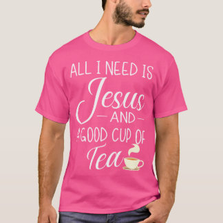 Camiseta Só Preciso De Jesus E Uma Xícara De Christi Engraç