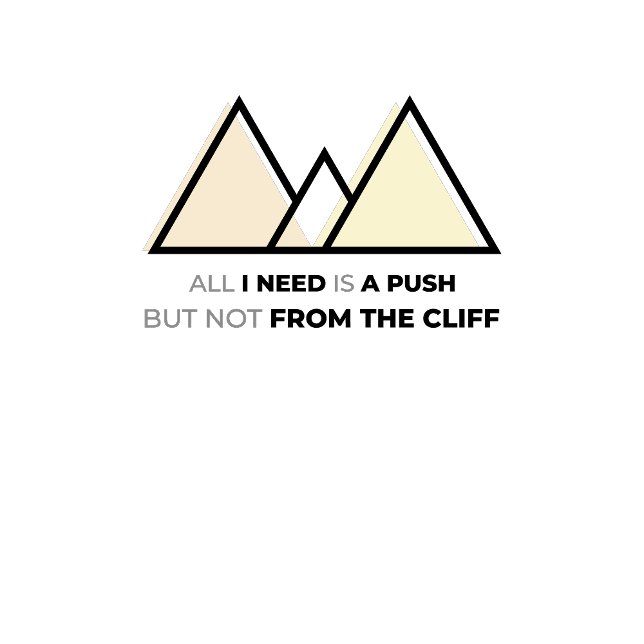 Camiseta Só preciso de um empurrão (Criador carregado)