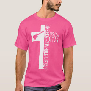 Camiseta Só Preciso De Violão E Jesus Guitarista Cristão.