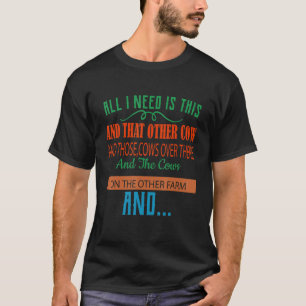 Camiseta Só Preciso Dessa Vaca Engraçada Com Humor Adulto.
