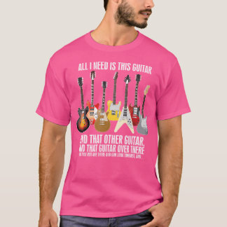 Camiseta Só Preciso Deste Coletor De Violão Elétrico