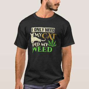 Camiseta Só Preciso Do Meu Gato E Do Meu Animal Branco