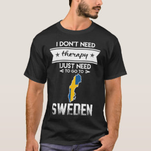 Camiseta só preciso ir à suecia