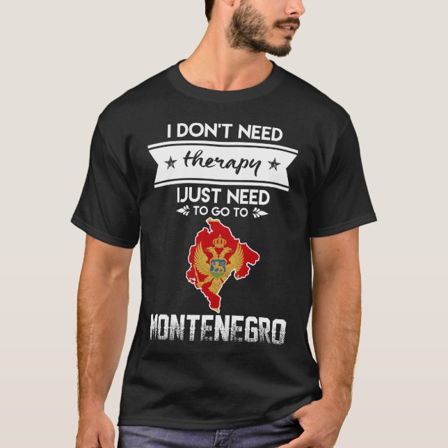 Camiseta só preciso ir ao montenegro (Frente)