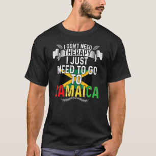Camiseta Só Preciso Ir Jamaica Férias Bandeira Jamaicana Fo