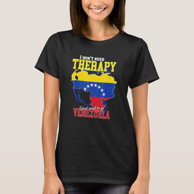 Camiseta Só Preciso Ir Para A Venezuela (Frente)