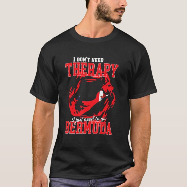Camiseta Só Preciso Ir Para Bermudas (Frente)