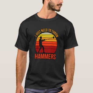 Camiseta Só Preciso Jogar Martelos.