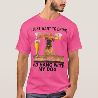 Camiseta Só Quero Beber Cerveja Amarrada Com A Minha Boxer
